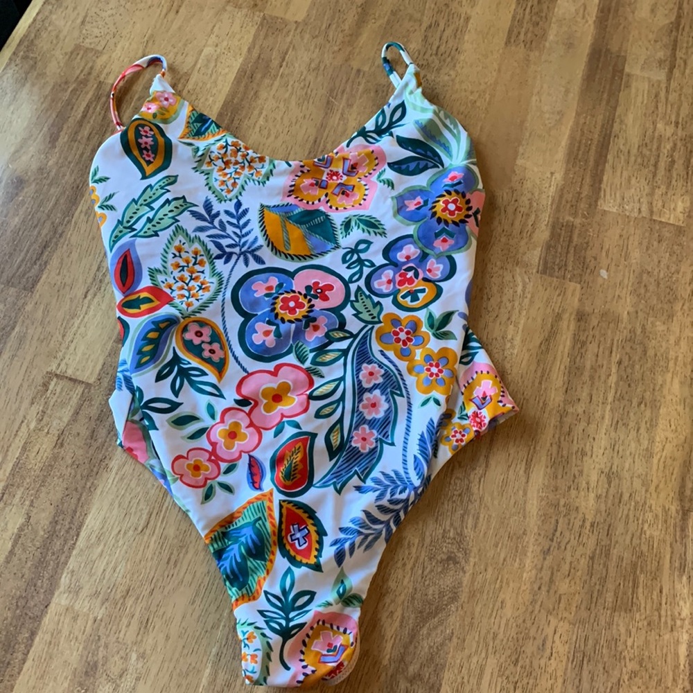 J. Crew Ratti print one piece swimming.